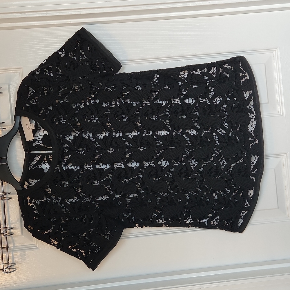 LOFT Black Dress Shirt - Size S